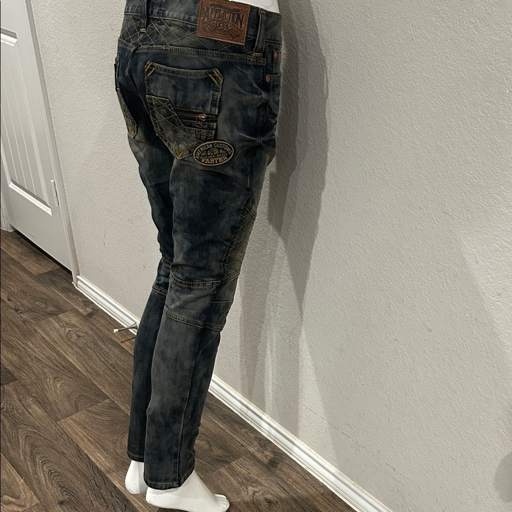 Affliction Dark Wash Skinny Jeans - Picture 5 of 11